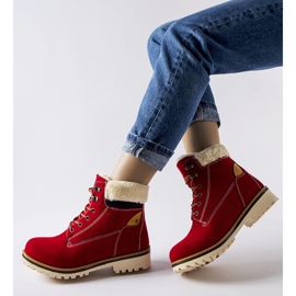 Crvene izolirane Montalbino čizme crvena 1