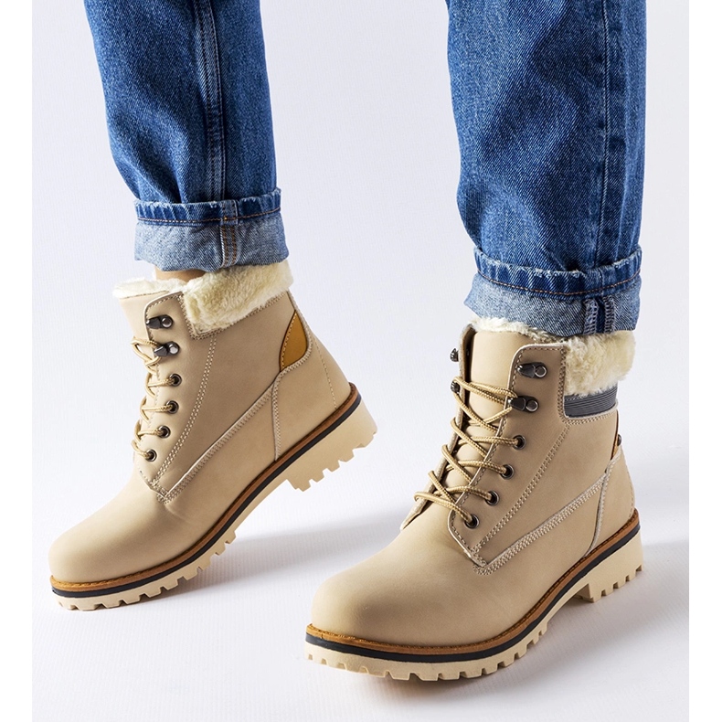 Bež izolirane Montalbino čizme 1