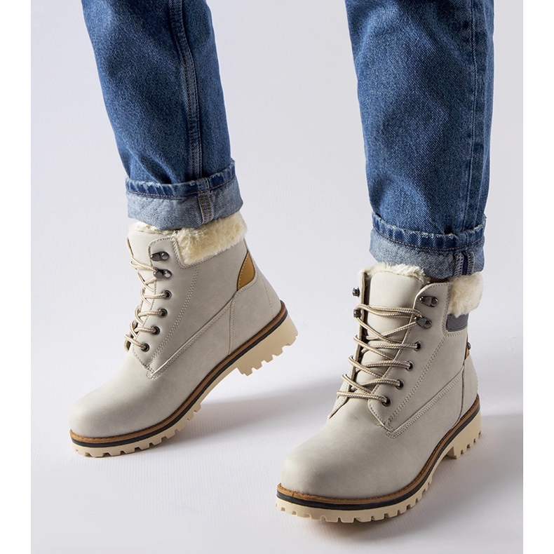 Sive izolirane Montalbino čizme siva 1