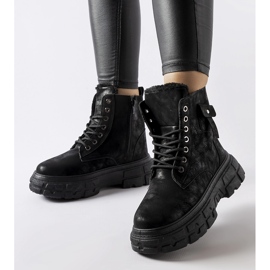 Inna Crne izolirane čizme na Lina platformi crno 1