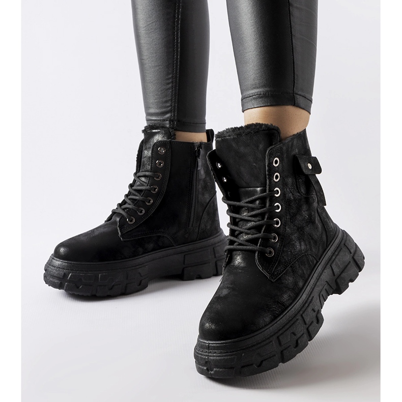 Inna Crne izolirane čizme na Lina platformi crna 1