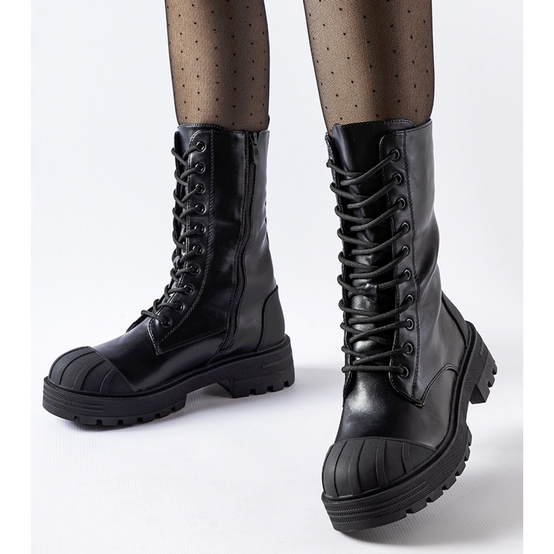 Crne izolirane ženske radničke čizme Cardinale crna 1