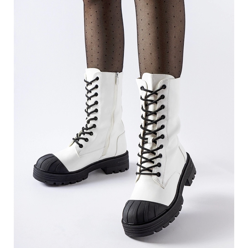 Cardinale ženske bijele izolirane radničke čizme bijela 1