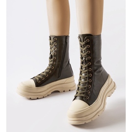 Giselda tamno zelene cipele s debelim potplatom zelena 1