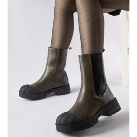 Inna Tamnozelene izolirane Porcigatone čizme zelena 1