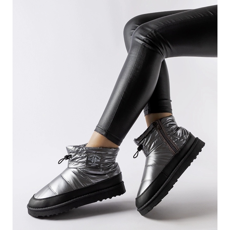 Sive čizme za snijeg Lee Cooper LCJ-23-44-1966L srebro 1