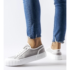 Sive tenisice na debeloj Egidio platformi siva 1