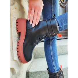 Ženske crne radnice sa šarenim dodatkom crna 1