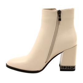 Bež gležnjače s ukrasom na petu Filippo DBT4842/23 BE bež 1