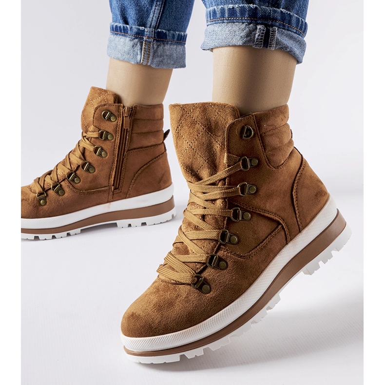 Mazara cipele za planinarenje s karamel izolacijom smeđa 1