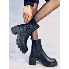 Carter crne čizme sa širokom petom crna 2