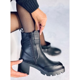 Carter crne čizme sa širokom petom crna 1