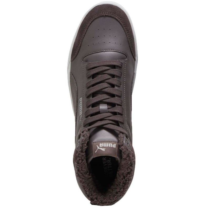 Puma Shuffle Mid Fur Flat cipele 387609 03 smeđa 1