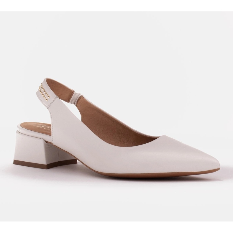 Marco Shoes Bijele sandale s mlaznicama bijela 1