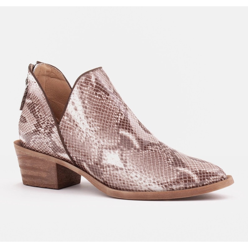 Marco Shoes Čizme od prirodne kože s V izrezom bež smeđa 1