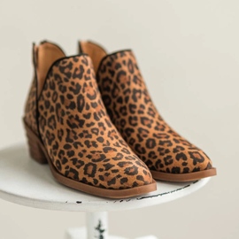 Marco Shoes Čizme od prave kože s V izrezom 1954B-634-1 smeđa 1