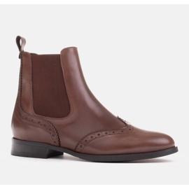 Marco Shoes Beatle slip-on Chelsea čizme smeđa 1