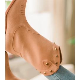 Marco Shoes Kaubojske čizme od antilopa sa mlaznicama bež 1