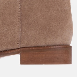 Marco Shoes Čizme niske potpetice "tube". bež 1