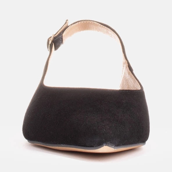 Marco Shoes Crne sandale od prirodnog antilopa crna 2