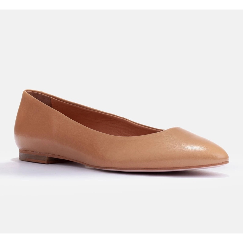 Marco Shoes Balerinke od meke kože smeđa 1