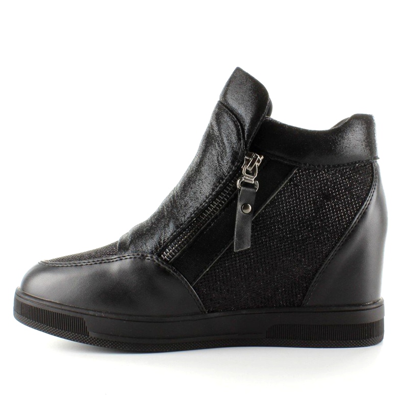 Tenisice na skriveni klin 2017-1 Crne crno 1