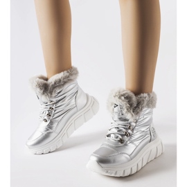 Srebrne čizme za snijeg Lee Cooper LCJ-23-44-1954L srebro 2