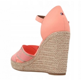 Tommy Hilfiger Tommy metalne sandale s visokim klinom W cipele FW0FW04753 narančasta 1