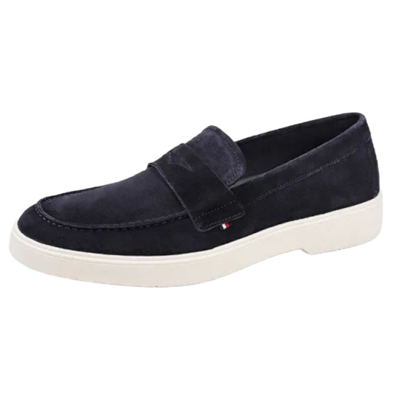 Tommy Hilfiger Trendy Lightweight Suede Loafer cipele FM0FM03963 plava 1
