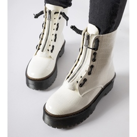 Inna Bijele gležnjače na platformu s Ascea reljefom bijela 1