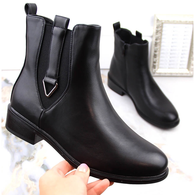 Ženske izolirane crne Chelsea čizme Filippo DBT4813 crno 1