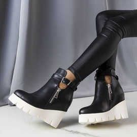 Crne čizme na klin od Sherri crna 1