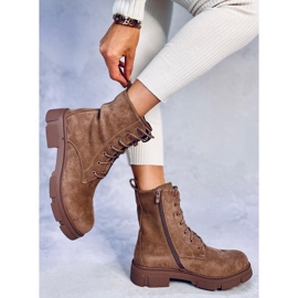 Radnici na vezanje u kaki boji smeđa 2