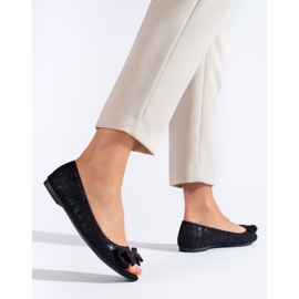 Goodin Balerinke s otvorenim prstima i mašnom crno 1