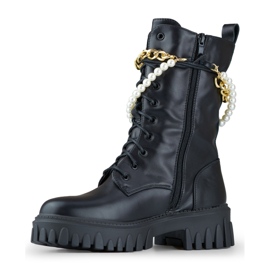 Crne ženske torbe s ukrasom koji se može odvojiti crna 1