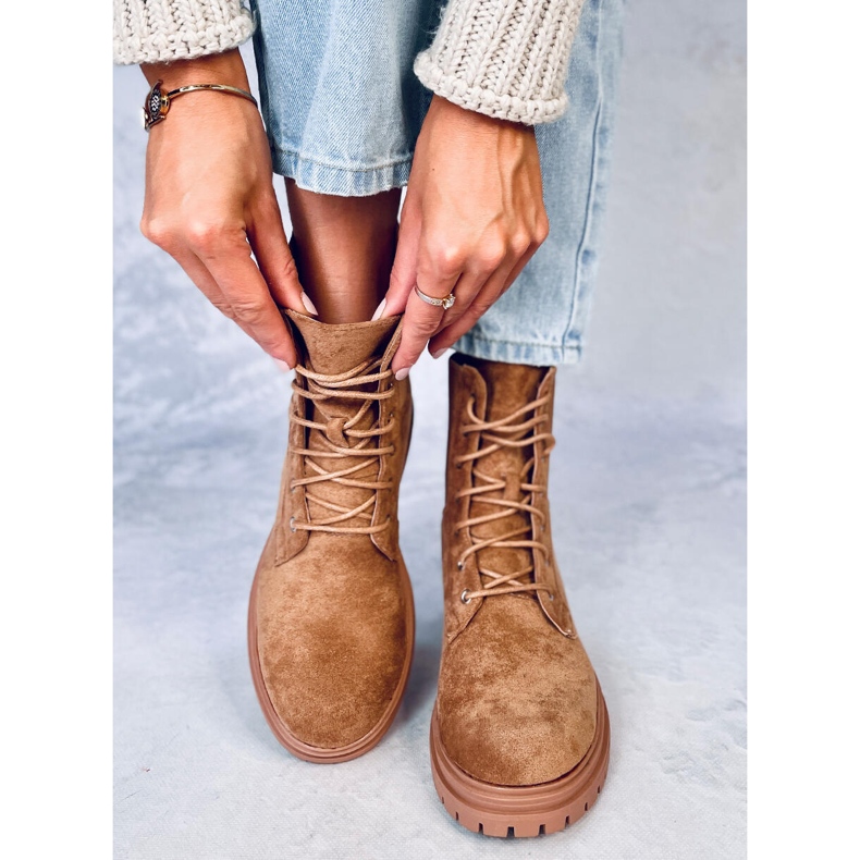 Čizme na vezanje Vecna ​​​​Khaki smeđa 1