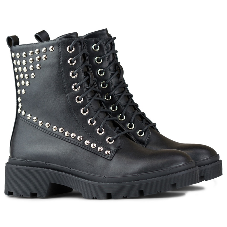 Ženski kameni radnici od eko kože crno 1