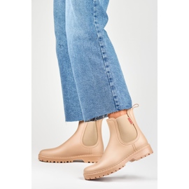 Bež ženske Wellington čizme 2