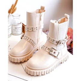 Adeneia, bež gležnjače s patentnim zatvaračem za djevojčice 1