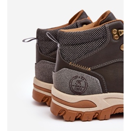 Muške cipele za planinarenje Trapper na vezanje sive Salomene siva 2