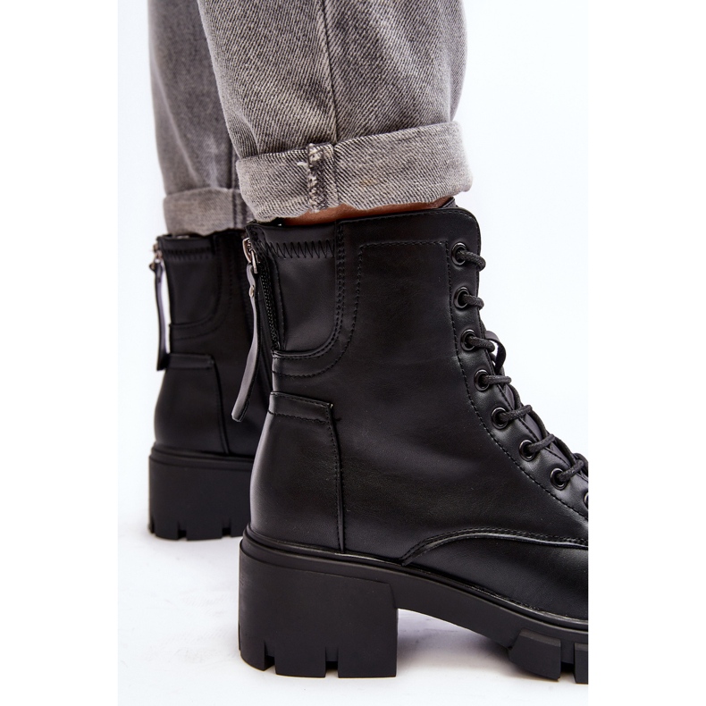 Vinceza Ženske izolirane radničke čizme s patentnim zatvaračem, crne, Evrarda crno 1