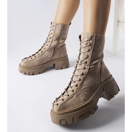 Smeđe čizme ukrašene Amol uvezom smeđa 1