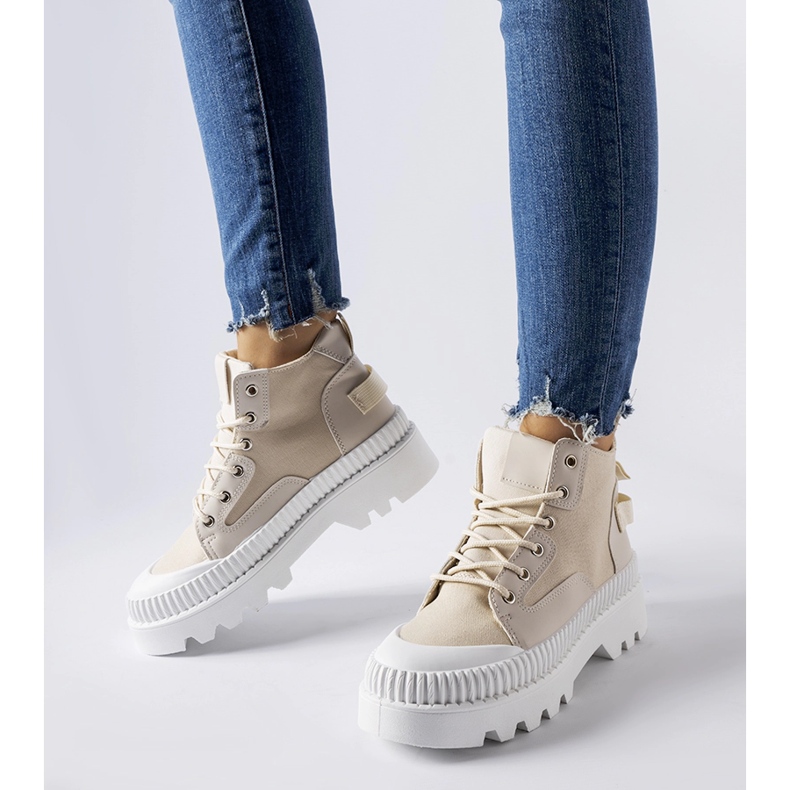 Inna Bež tenisice na visoku platformu Grotta 1