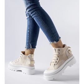 Inna Bež tenisice na visoku platformu Grotta 2