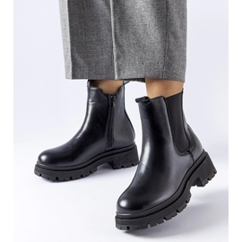 Crne izolirane klasične Olmedo čizme crno 1