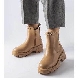 Bež izolirane ukrasne gležnjače Federice 1