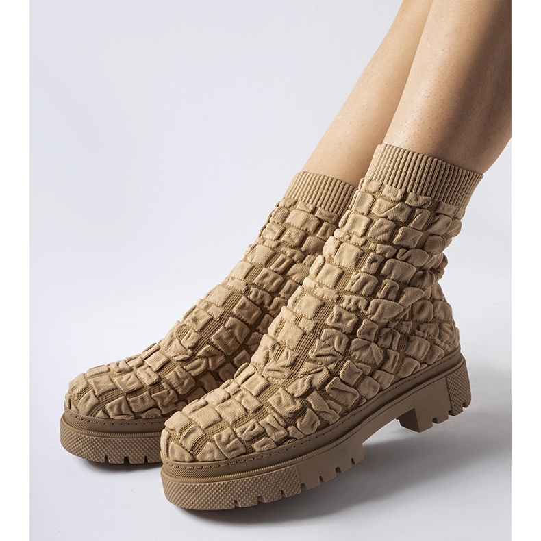 Smeđe gležnjače s gornjim dijelom čarape iz Arlingtona smeđa 1