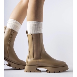 Smeđe izolirane čizme Mombello smeđa 1