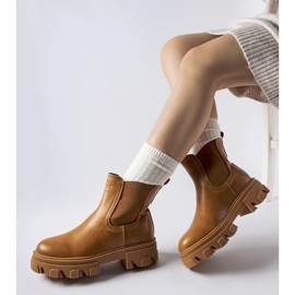 Smeđe, masivne, izolirane gležnjače Giulio smeđa 1