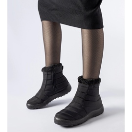 Crne Valparaiso vodootporne izolirane čizme za snijeg crna 1